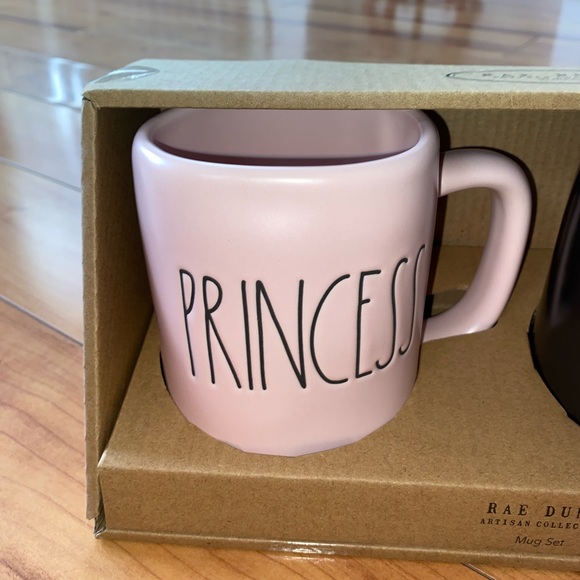 Rae Dunn Princess And Prince Mug Set - Picture 2 of 3